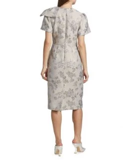 Teri Jon By Rickie Freeman Jacquard Bow-Shoulder Sheath Dress -Rickie Freeman Sales 2022 unnamed file 382