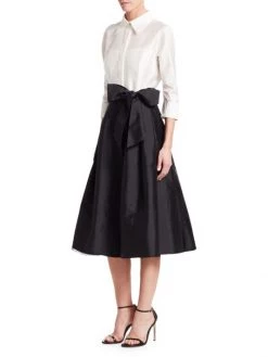 Teri Jon By Rickie Freeman Two-Tone Collared Taffeta Gown -Rickie Freeman Sales 2022 unnamed file 39