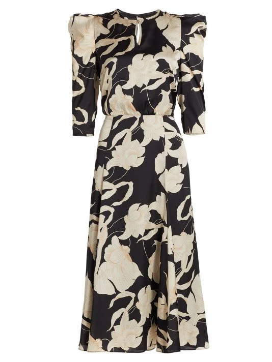 Teri Jon By Rickie Freeman Printed Puff-Shoulder Cocktail Dress 3 Teri Jon By Rickie Freeman Printed Puff-Shoulder Cocktail Dress