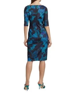 Teri Jon By Rickie Freeman Printed Scuba Knee-Length Dress -Rickie Freeman Sales 2022 unnamed file 403