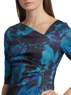 Teri Jon By Rickie Freeman Printed Scuba Knee-Length Dress -Rickie Freeman Sales 2022 unnamed file 404