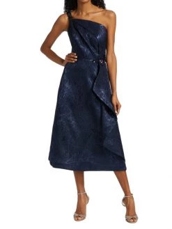 Teri Jon By Rickie Freeman Embellished One-Shoulder Midi-Dress -Rickie Freeman Sales 2022 unnamed file 415