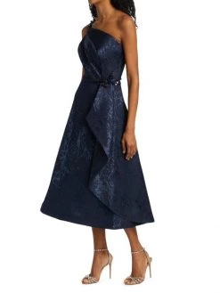 Teri Jon By Rickie Freeman Embellished One-Shoulder Midi-Dress -Rickie Freeman Sales 2022 unnamed file 416