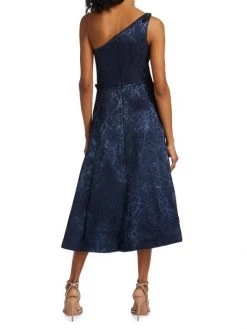 Teri Jon By Rickie Freeman Embellished One-Shoulder Midi-Dress -Rickie Freeman Sales 2022 unnamed file 417