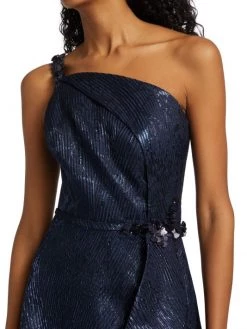 Teri Jon By Rickie Freeman Embellished One-Shoulder Midi-Dress -Rickie Freeman Sales 2022 unnamed file 418