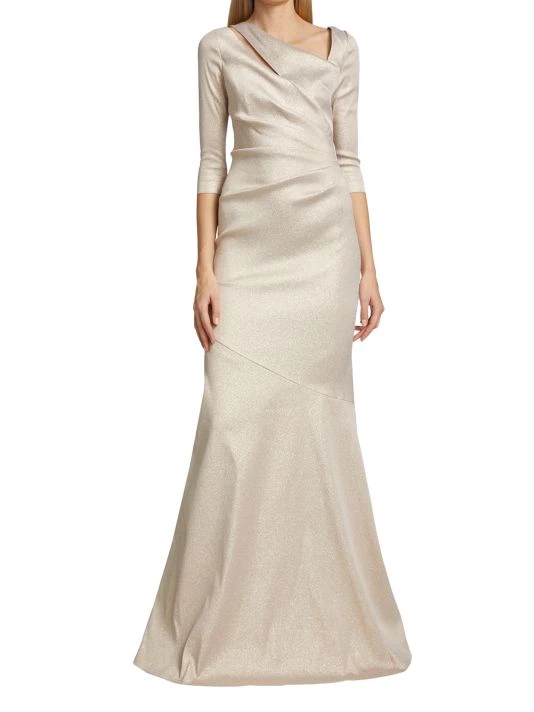 Teri Jon By Rickie Freeman Metallic Gown 5 Teri Jon By Rickie Freeman Metallic Gown - Image 3