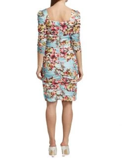 Teri Jon By Rickie Freeman Floral Ruched Knee-Length Dress -Rickie Freeman Sales 2022 unnamed file 438