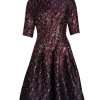 Teri Jon By Rickie Freeman Pleated Floral Jacquard Dress -Rickie Freeman Sales 2022 unnamed file 448