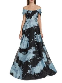 Teri Jon By Rickie Freeman Organza Jacquard Ball Gown -Rickie Freeman Sales 2022 unnamed file 457