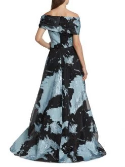 Teri Jon By Rickie Freeman Organza Jacquard Ball Gown -Rickie Freeman Sales 2022 unnamed file 459
