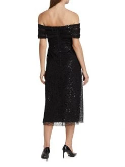 Teri Jon By Rickie Freeman Sequin Mesh Midi-Dress -Rickie Freeman Sales 2022 unnamed file 466