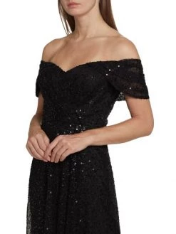 Teri Jon By Rickie Freeman Sequin Mesh Midi-Dress -Rickie Freeman Sales 2022 unnamed file 467