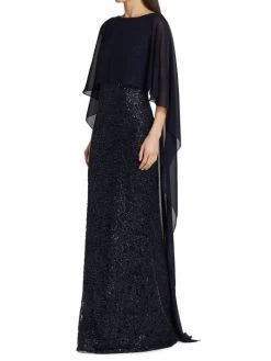 Teri Jon By Rickie Freeman Capelet Gown 11 Teri Jon By Rickie Freeman Capelet Gown -Rickie Freeman Sales 2022 unnamed file 471