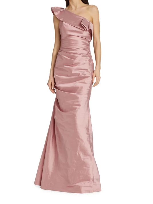 Teri Jon By Rickie Freeman One-Shoulder Gown 4 Teri Jon By Rickie Freeman One-Shoulder Gown - Image 2