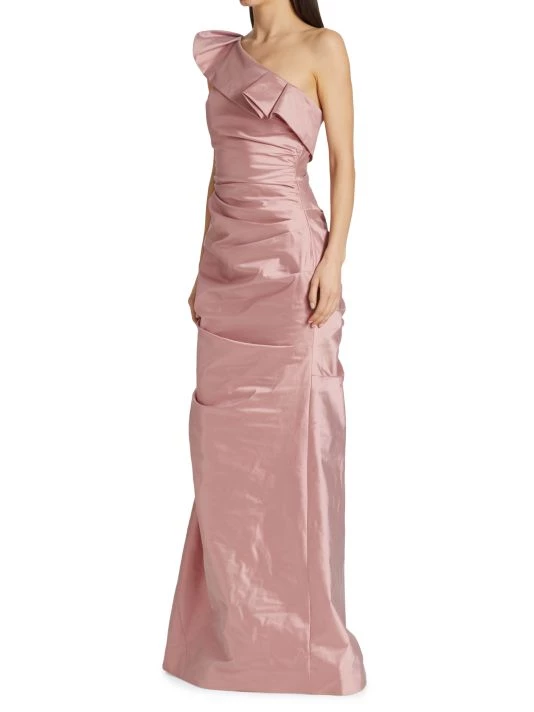 Teri Jon By Rickie Freeman One-Shoulder Gown 5 Teri Jon By Rickie Freeman One-Shoulder Gown - Image 3
