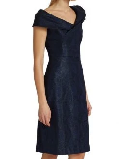 Teri Jon By Rickie Freeman Glitter-Embellished A-Line Dress -Rickie Freeman Sales 2022 unnamed file 486