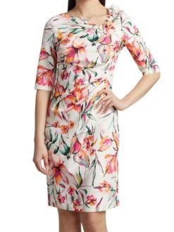 Teri Jon By Rickie Freeman Scuba Floral Print Dress -Rickie Freeman Sales 2022 unnamed file 499