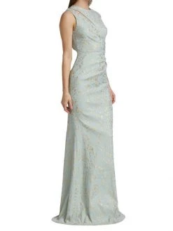Teri Jon By Rickie Freeman Metallic Jacquard Cut-Out Trumpet Gown -Rickie Freeman Sales 2022 unnamed file 528