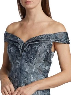 Teri Jon By Rickie Freeman Off-The-Shoulder Jacquard Gown 14 Teri Jon By Rickie Freeman Off-The-Shoulder Jacquard Gown -Rickie Freeman Sales 2022 unnamed file 537