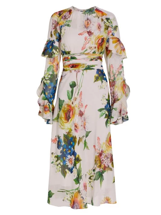 Teri Jon By Rickie Freeman Floral Midi-Dress 3 Teri Jon By Rickie Freeman Floral Midi-Dress