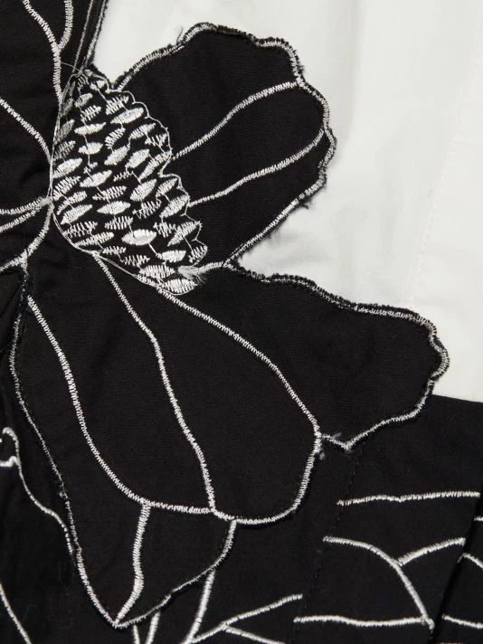 Teri Jon By Rickie Freeman Short-Sleeve Flower-Embroidered Shirt Dress 9 Teri Jon By Rickie Freeman Short-Sleeve Flower-Embroidered Shirt Dress - Image 7