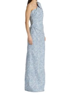Teri Jon By Rickie Freeman Swirl Print Bow Shoulder Column Gown -Rickie Freeman Sales 2022 unnamed file 577