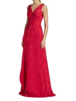 Teri Jon By Rickie Freeman Floral Jacquard Ruffle Gown -Rickie Freeman Sales 2022 unnamed file 583