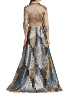 Teri Jon By Rickie Freeman Two-Tone Jacquard Gown -Rickie Freeman Sales 2022 unnamed file 592