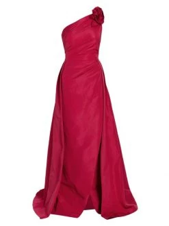 Teri Jon By Rickie Freeman One-Shoulder Gown Cherry -Rickie Freeman Sales 2022 unnamed file 598