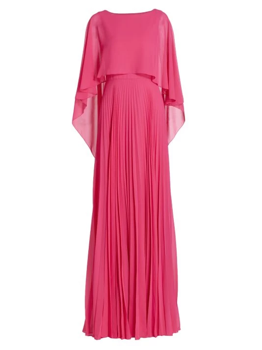 Teri Jon By Rickie Freeman Drape-Sleeve Gown 3 Teri Jon By Rickie Freeman Drape-Sleeve Gown