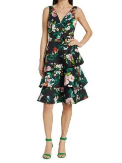 Teri Jon By Rickie Freeman Floral A-Line Dress -Rickie Freeman Sales 2022 unnamed file 622