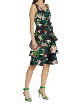 Teri Jon By Rickie Freeman Floral A-Line Dress -Rickie Freeman Sales 2022 unnamed file 623