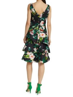 Teri Jon By Rickie Freeman Floral A-Line Dress -Rickie Freeman Sales 2022 unnamed file 624