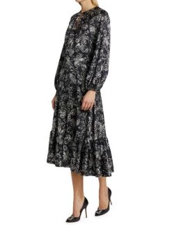 Teri Jon By Rickie Freeman Floral Ruffled-Hem Midi Dress -Rickie Freeman Sales 2022 unnamed file 630