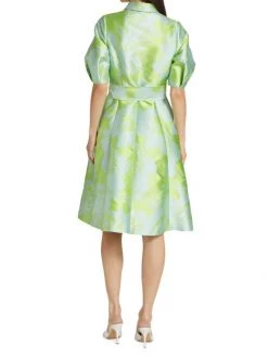 Teri Jon By Rickie Freeman Satin Floral Belted Cocktail Dress -Rickie Freeman Sales 2022 unnamed file 645