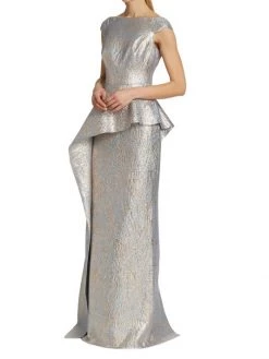 Teri Jon By Rickie Freeman Metallic Jacquard Gown -Rickie Freeman Sales 2022 unnamed file 650