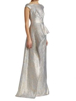 Teri Jon By Rickie Freeman Metallic Jacquard Gown -Rickie Freeman Sales 2022 unnamed file 651
