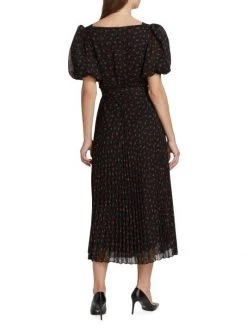 Teri Jon By Rickie Freeman Floral-Print Chiffon Midi Dress -Rickie Freeman Sales 2022 unnamed file 659