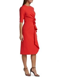 Teri Jon By Rickie Freeman Crepe Midi-Dress -Rickie Freeman Sales 2022 unnamed file 665