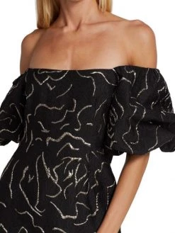 Teri Jon By Rickie Freeman Metallic Jacquard Off-The-Shoulder Gown -Rickie Freeman Sales 2022 unnamed file 67