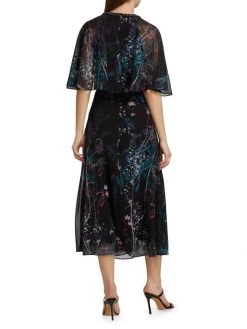 Teri Jon By Rickie Freeman Chiffon Capelet Dress -Rickie Freeman Sales 2022 unnamed file 680