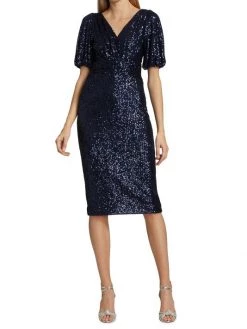 Teri Jon By Rickie Freeman Sequined Midi Dress -Rickie Freeman Sales 2022 unnamed file 696