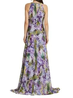 Teri Jon By Rickie Freeman Painterly Floral Embellished Halter Gown -Rickie Freeman Sales 2022 unnamed file 705