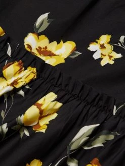 Teri Jon By Rickie Freeman Tiered Floral Puff-Sleeve Midi-Dress -Rickie Freeman Sales 2022 unnamed file 728