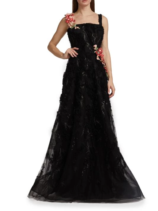 Teri Jon By Rickie Freeman Metallic Tiered Gown 4 Teri Jon By Rickie Freeman Metallic Tiered Gown - Image 2