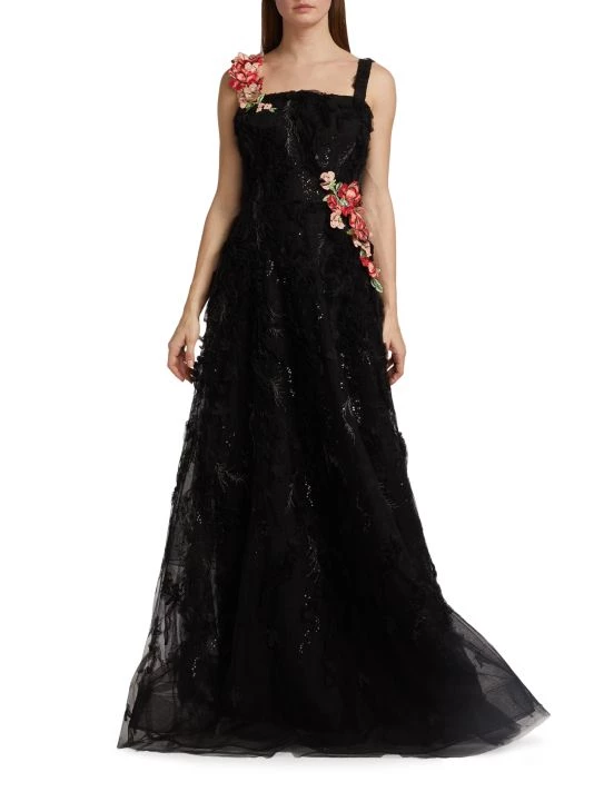 Teri Jon By Rickie Freeman Metallic Tiered Gown 5 Teri Jon By Rickie Freeman Metallic Tiered Gown - Image 3