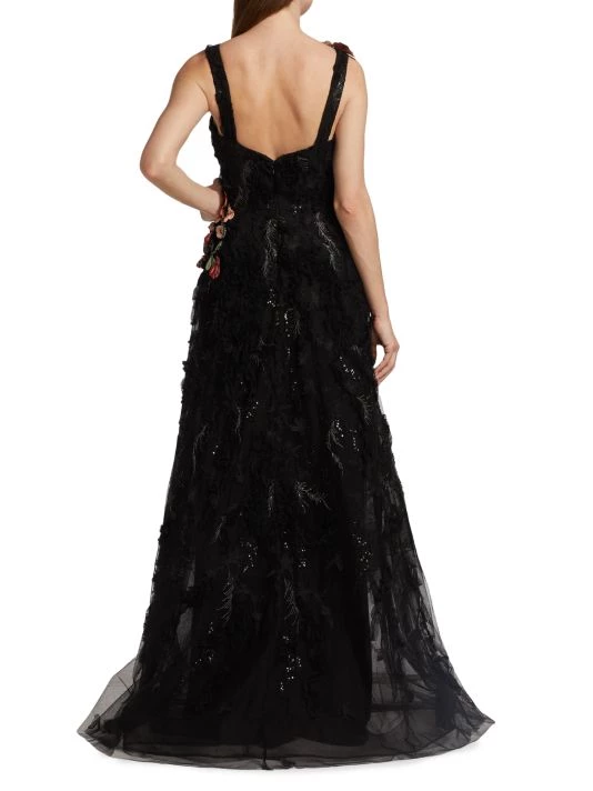 Teri Jon By Rickie Freeman Metallic Tiered Gown 7 Teri Jon By Rickie Freeman Metallic Tiered Gown - Image 5