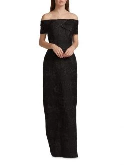 Teri Jon By Rickie Freeman Jacquard Column Gown -Rickie Freeman Sales 2022 unnamed file 752