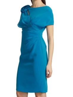 Teri Jon By Rickie Freeman Flower Shoulder Crepe Cocktail Dress -Rickie Freeman Sales 2022 unnamed file 760