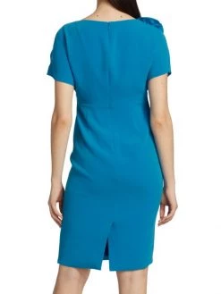 Teri Jon By Rickie Freeman Flower Shoulder Crepe Cocktail Dress -Rickie Freeman Sales 2022 unnamed file 761